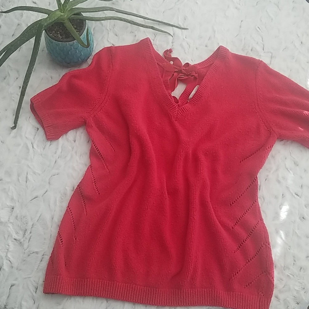 Down East Outfitters Pointelle S/S Sweater